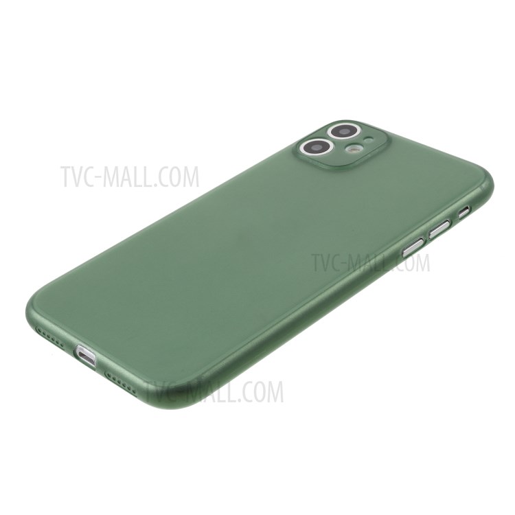 Matte Ultra-thin PC Mobile Phone Case for iPhone 11 6.1 inch - Dark Green-4