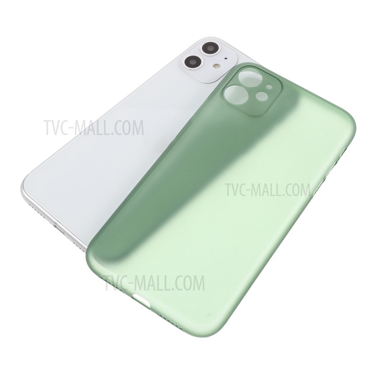Matte Ultra-thin PC Mobile Phone Case for iPhone 11 6.1 inch - Dark Green-5