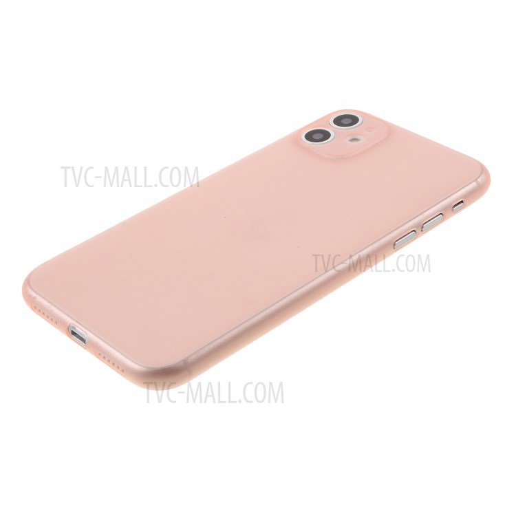 Matte Ultra-thin PC Mobile Phone Case for iPhone 11 6.1 inch - Pink-4