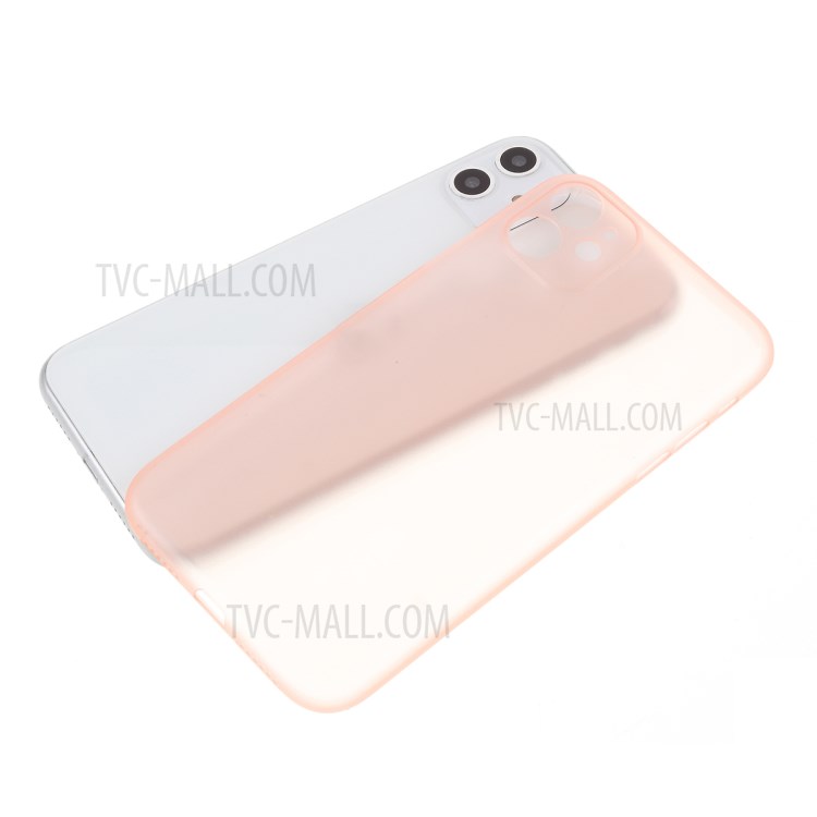 Matte Ultra-thin PC Mobile Phone Case for iPhone 11 6.1 inch - Pink-5