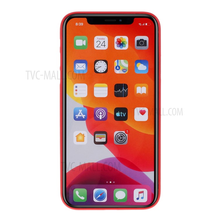 Caixa de Celular Para PC Ultra-felin Fosco Para Iphone 11 6,1 Polegadas - Vermelho-3