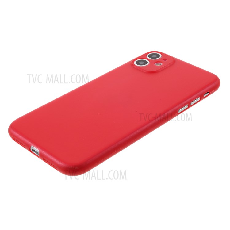 Matte Ultra-thin PC Mobile Phone Case for iPhone 11 6.1 inch - Red-4
