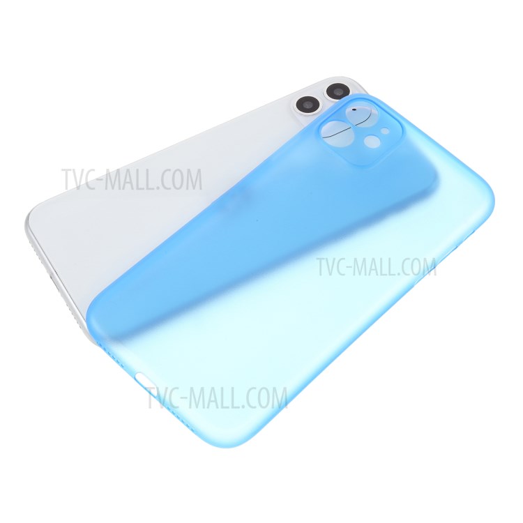 Matte Ultra-thin PC Mobile Phone Case for iPhone 11 6.1 inch - Blue-5