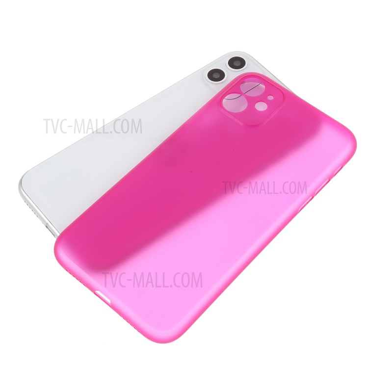 Matte Ultra-thin PC Mobile Phone Case for iPhone 11 6.1 inch - Rose-5