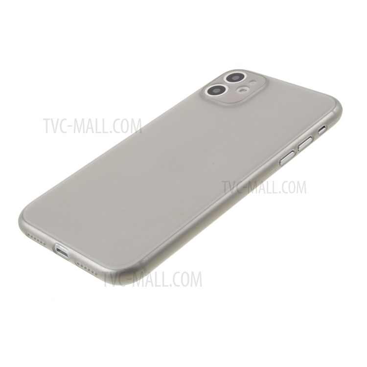 Matte Ultra-thin PC Mobile Phone Case for iPhone 11 6.1 inch - Grey-4