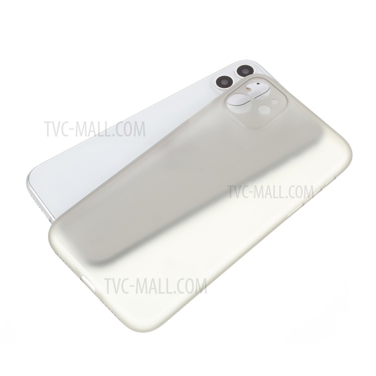 Matte Ultra-thin PC Mobile Phone Case for iPhone 11 6.1 inch - Grey-5