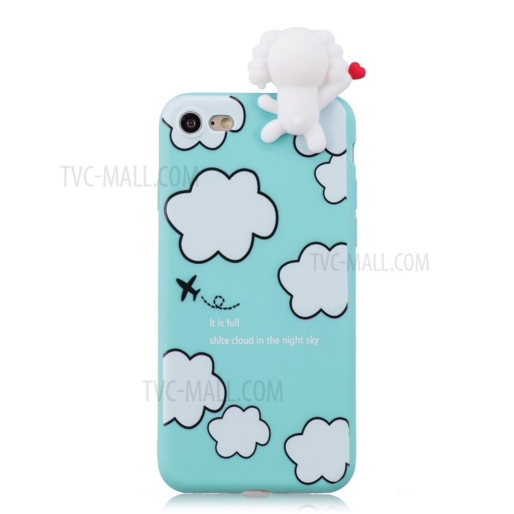 3D Doll Decor Soft TPU Phone Case for iPhone 7/8/SE (2nd Generation) - Dog-2