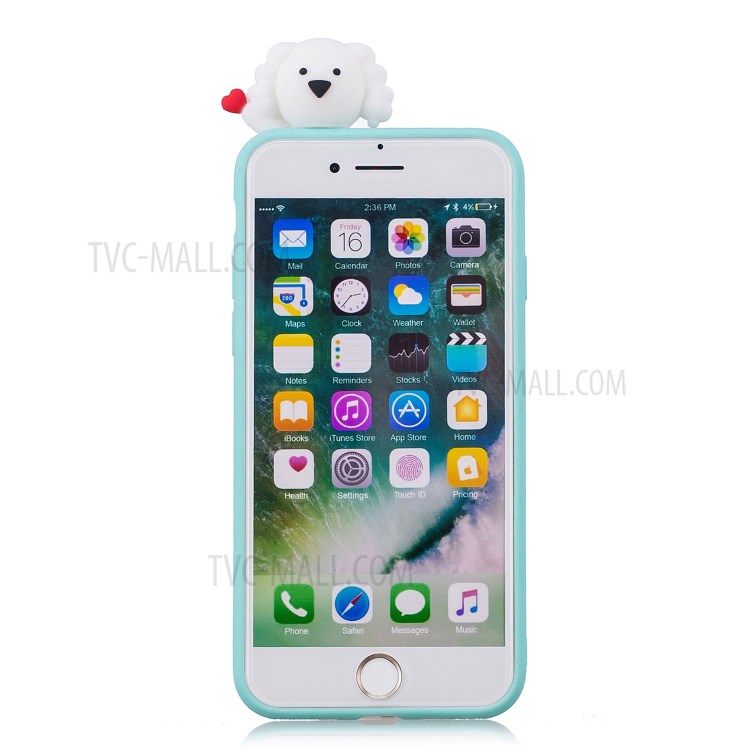 3D Doll Decor Soft TPU Phone Case for iPhone 7/8/SE (2nd Generation) - Dog-3