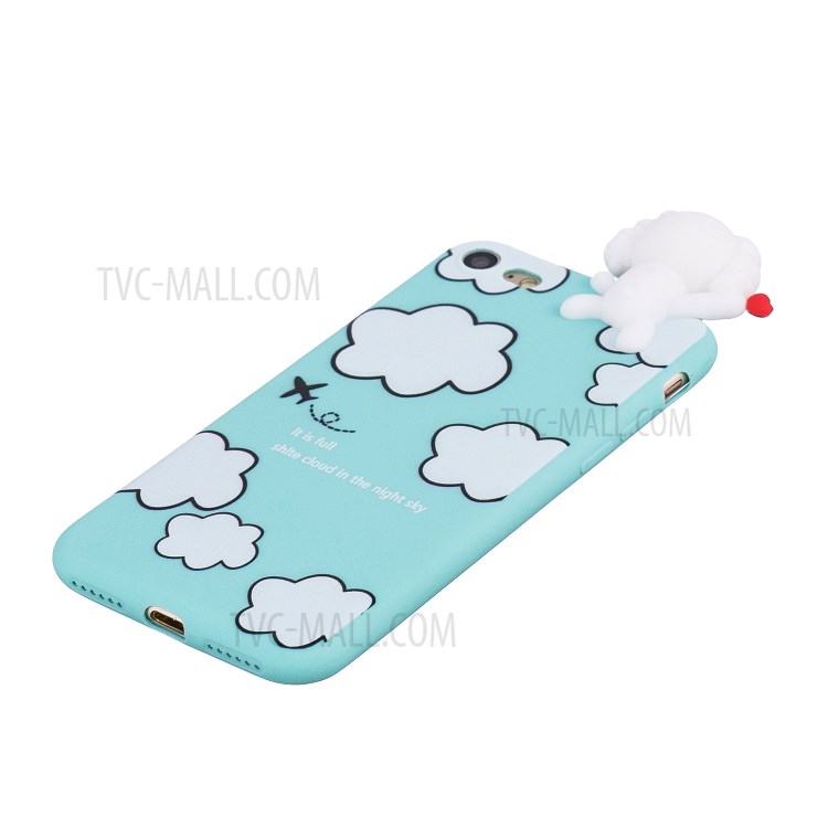 3D Doll Decor Soft TPU Phone Case for iPhone 7/8/SE (2nd Generation) - Dog-4
