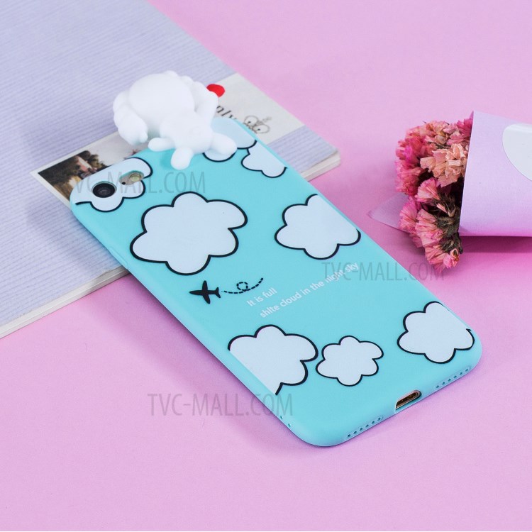 3D Doll Decor Soft TPU Phone Case for iPhone 7/8/SE (2nd Generation) - Dog-8