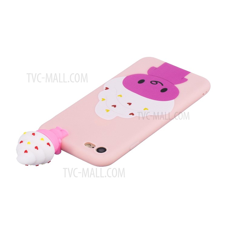 3D Doll Decor Soft TPU Phone Case for iPhone 7/8/SE (2nd Generation) - Ice Cream-5