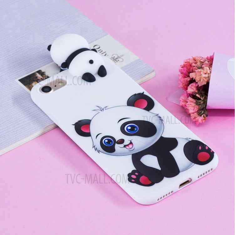 3D Doll Decor Soft TPU Phone Case for iPhone 7/8/SE (2nd Generation) - Baby Panda-8