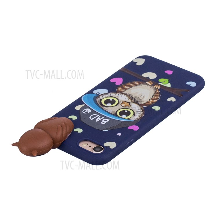 3D Doll Decor Soft TPU Phone Case for iPhone 7/8/SE (2nd Generation) - Male Owl-5