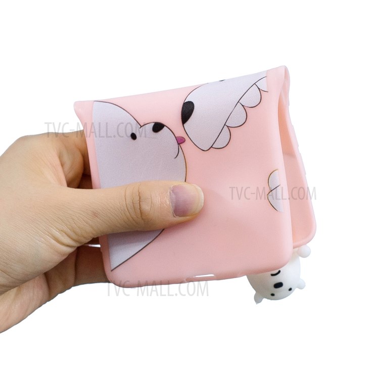 3D Doll Decor Soft TPU Mobile Phone Shell for iPhone SE (2nd Generation)/8/7 - Bear-4