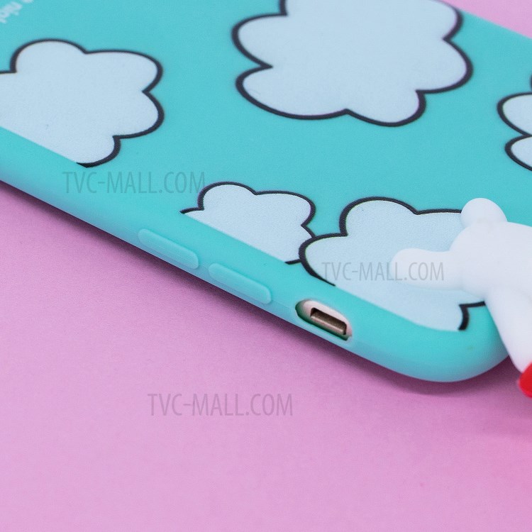 3D Doll Decor Soft TPU Phone Case for iPhone 8/7 Plus 5.5 inch - Dog-11
