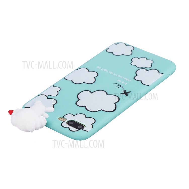 3D Doll Decor Soft TPU Phone Case for iPhone 8/7 Plus 5.5 inch - Dog-5