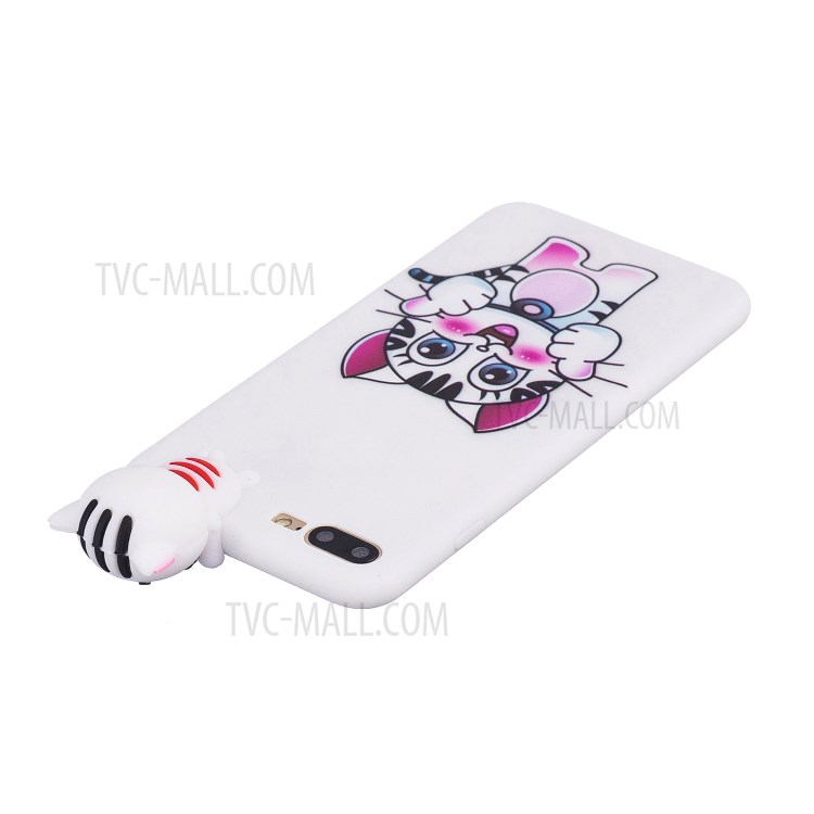3D Doll Decor Soft TPU Phone Case for iPhone 8/7 Plus 5.5 inch - Cat-5