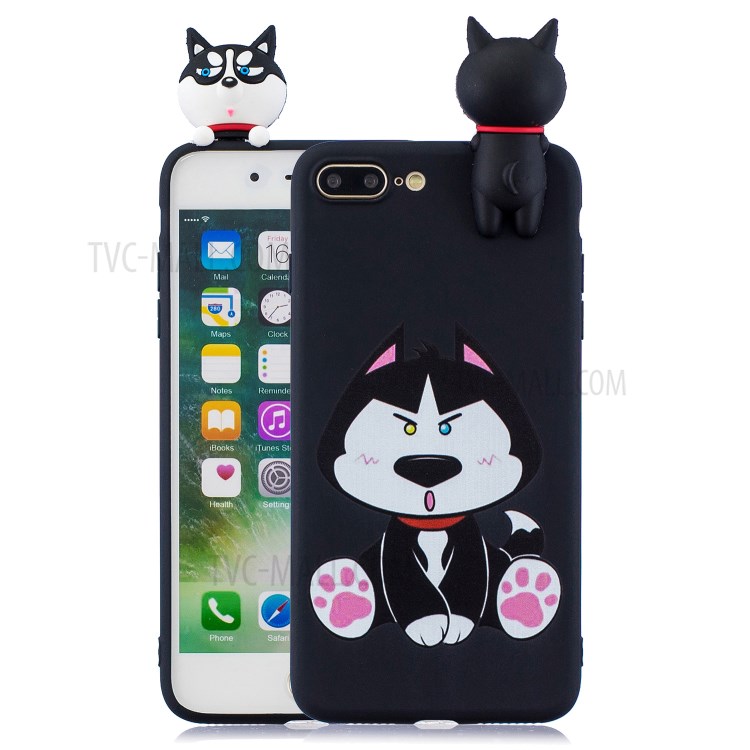 

3D Кукла Декор Мягкая TPU Крышка Телефона Для Iphone 7 Плюс / 8 Плюс 5,5-дюймовый - Собака, iPhone 7 Plus 5.5 inch