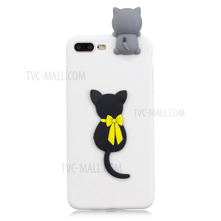 3D Decor Design TPU Cell Phone Cover for iPhone 8 Plus / 7 Plus 5.5-inch - Cat-2