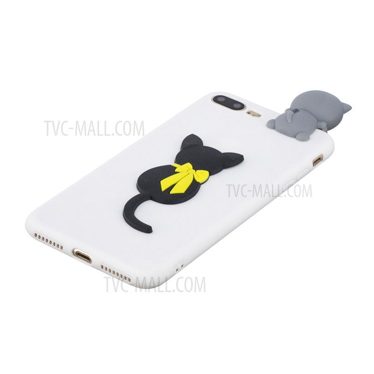 3D Decor Design TPU Cell Phone Cover for iPhone 8 Plus / 7 Plus 5.5-inch - Cat-4