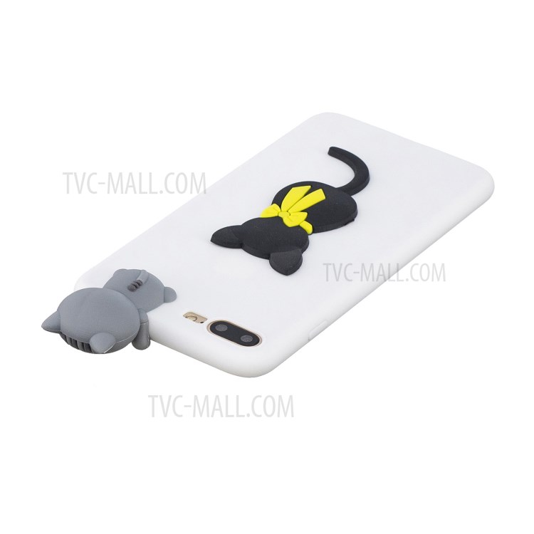 3D Decor Design TPU Cell Phone Cover for iPhone 8 Plus / 7 Plus 5.5-inch - Cat-5