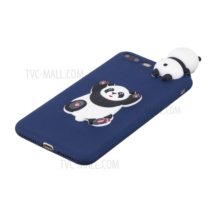 3D Decor Design TPU Cell Phone Cover for iPhone 8 Plus / 7 Plus 5.5-inch - Panda-4