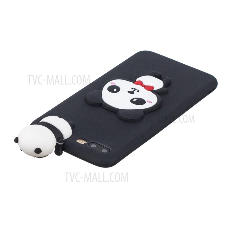 3D Decor Design TPU Cell Phone Cover for iPhone 8 Plus / 7 Plus 5.5-inch - Shy Panda-5
