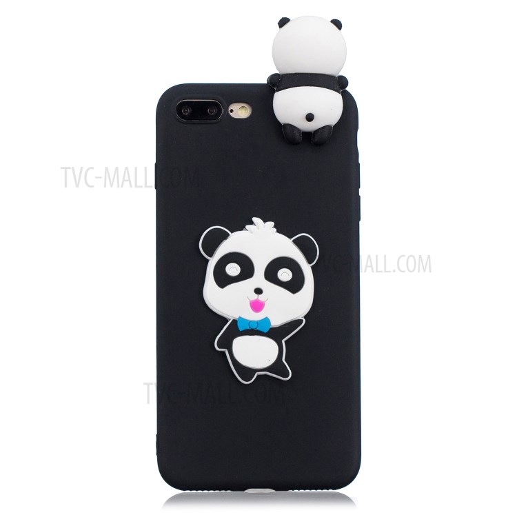 3D Decor Design TPU Cell Phone Cover for iPhone 8 Plus / 7 Plus 5.5-inch - Cute Panda-2