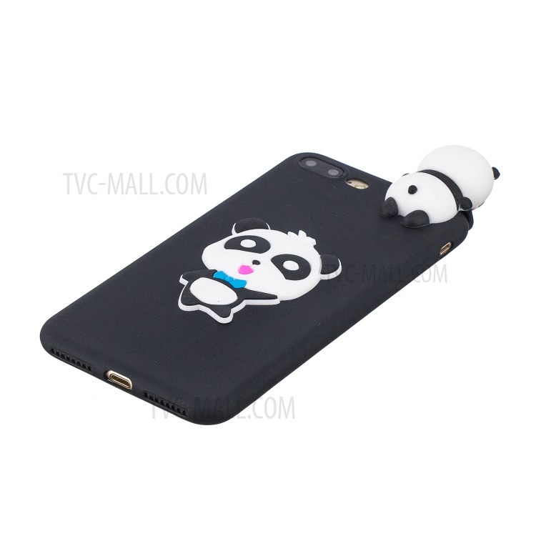 3D Decor Design TPU Cell Phone Cover for iPhone 8 Plus / 7 Plus 5.5-inch - Cute Panda-4
