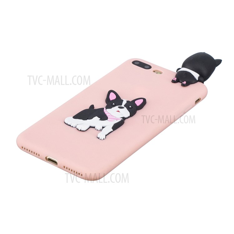 3D Decor Design TPU Cell Phone Cover for iPhone 8 Plus / 7 Plus 5.5-inch - Dog-4