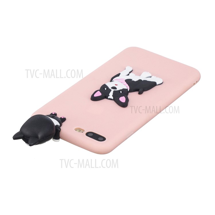 3D Decor Design TPU Cell Phone Cover for iPhone 8 Plus / 7 Plus 5.5-inch - Dog-5
