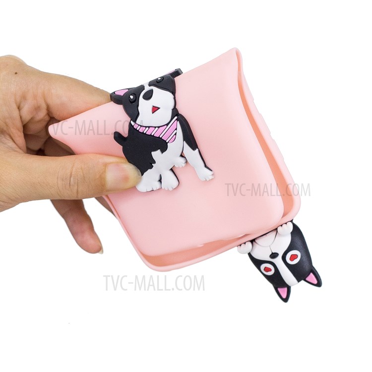 3D Decor Design TPU Cell Phone Cover for iPhone 8 Plus / 7 Plus 5.5-inch - Dog-6