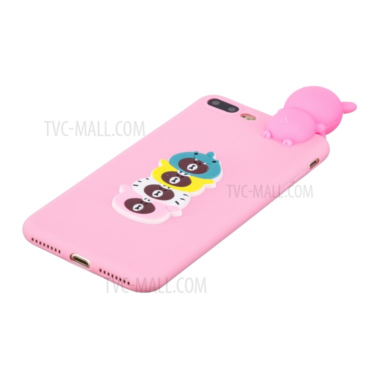 3D Decor Design TPU Cell Phone Cover for iPhone 8 Plus / 7 Plus 5.5-inch - Bear-4