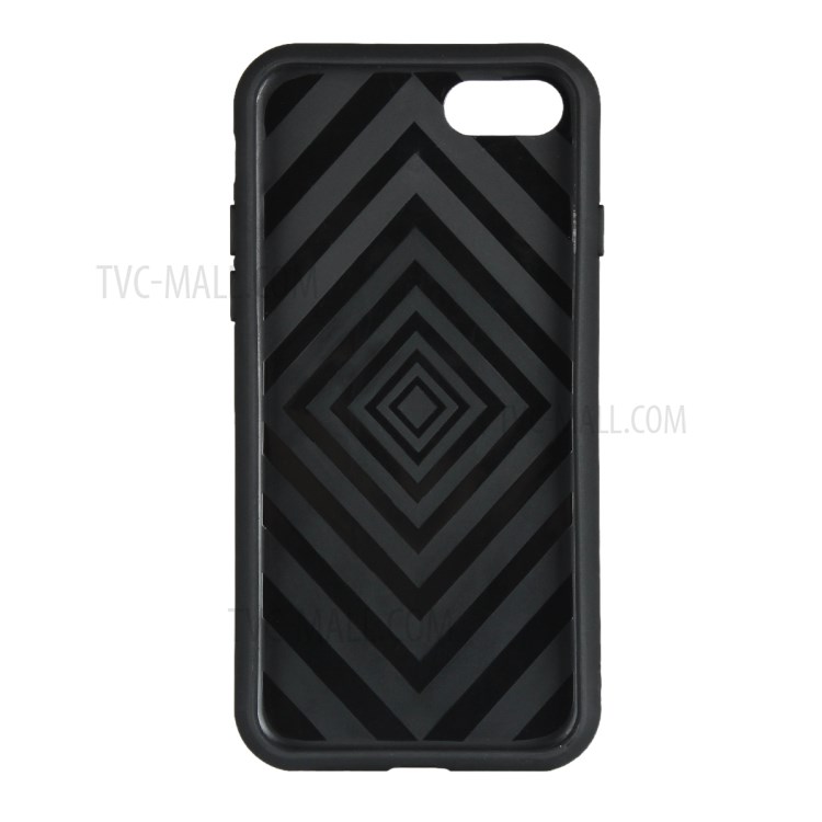 Detachable PC + TPU Combo Case with Finger Ring Kickstand Shell for iPhone 7/8/SE (2nd Generation) - Black-2