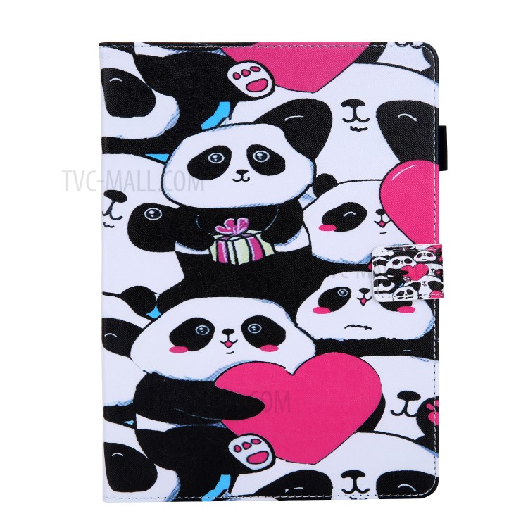 Pattern Printing Multi-angle Stand Leather Card Slot Tablet Case for iPad Pro 11-inch (2020)/(2018) - Pandas-2