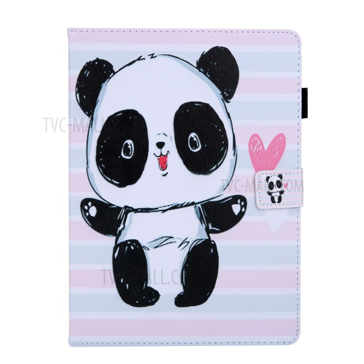 Pattern Printing Multi-angle Stand Leather Card Slot Tablet Case for iPad Pro 11-inch (2020)/(2018) - Panda-2