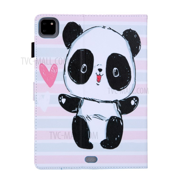 Pattern Printing Multi-angle Stand Leather Card Slot Tablet Case for iPad Pro 11-inch (2020)/(2018) - Panda-3