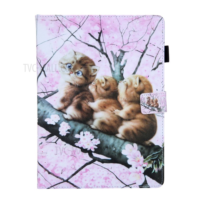 Pattern Printing Multi-angle Stand Leather Card Slot Tablet Case for iPad Pro 11-inch (2020)/(2018) - Three Cat-2