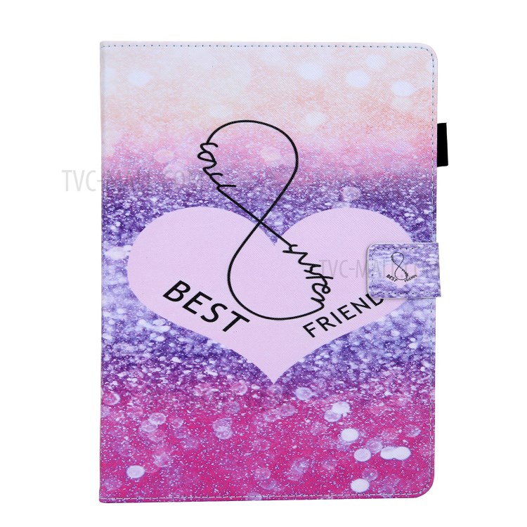 Pattern Printing Multi-angle Stand Leather Card Slot Tablet Case for iPad Pro 11-inch (2020)/(2018) - Love Heart-2
