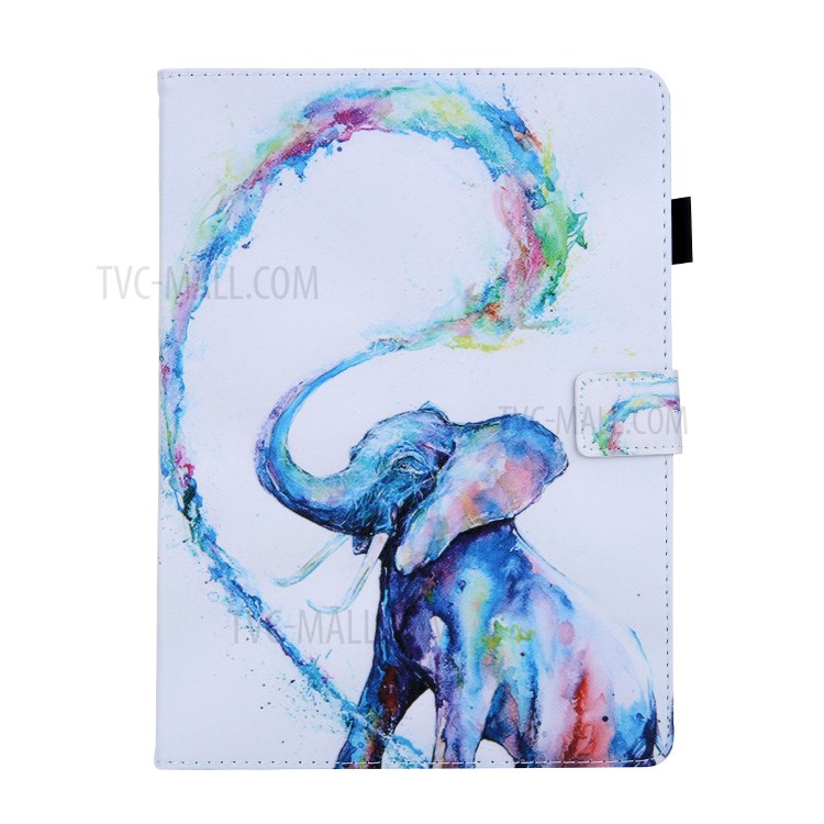 Pattern Printing Multi-angle Stand Leather Card Slot Tablet Case for iPad Pro 11-inch (2020)/(2018) - Color Elephant-3