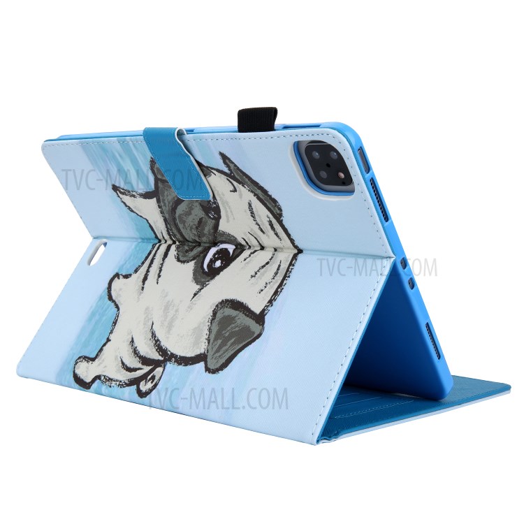 Pattern Printing Multi-angle Stand Leather Card Slot Tablet Case for iPad Pro 11-inch (2020)/(2018) - Dog-4
