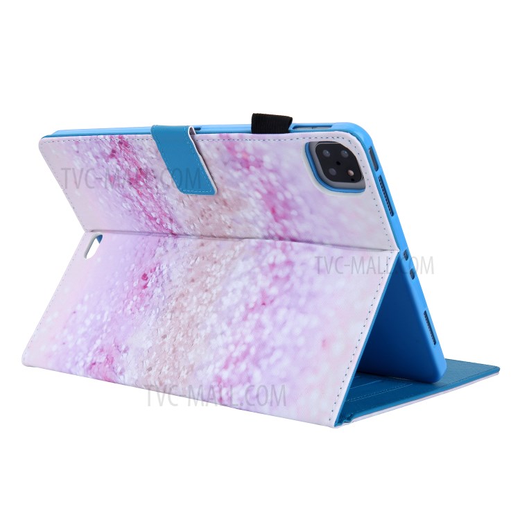 Pattern Printing Multi-angle Stand Leather Card Slot Tablet Case for iPad Pro 11-inch (2020)/(2018) - Glittery Elements-4