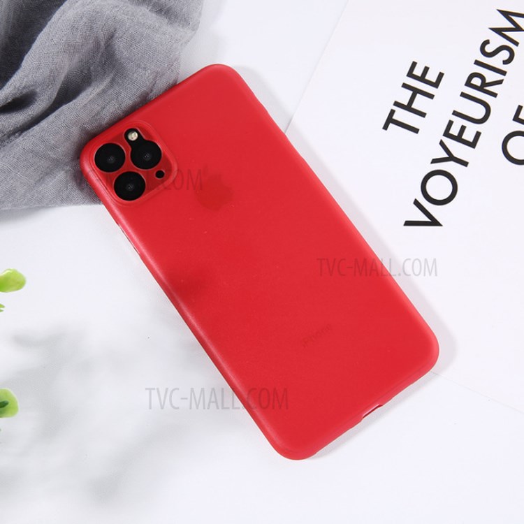 Ultra-thin Matte Hard Plastic Case for iPhone 11 Pro 5.8 inch - Red-1