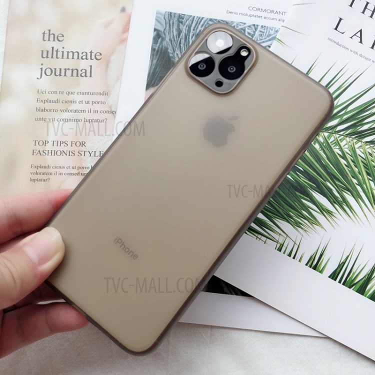 Ultra-thin Matte Hard Plastic Case for iPhone 11 Pro 5.8 inch - Grey-2