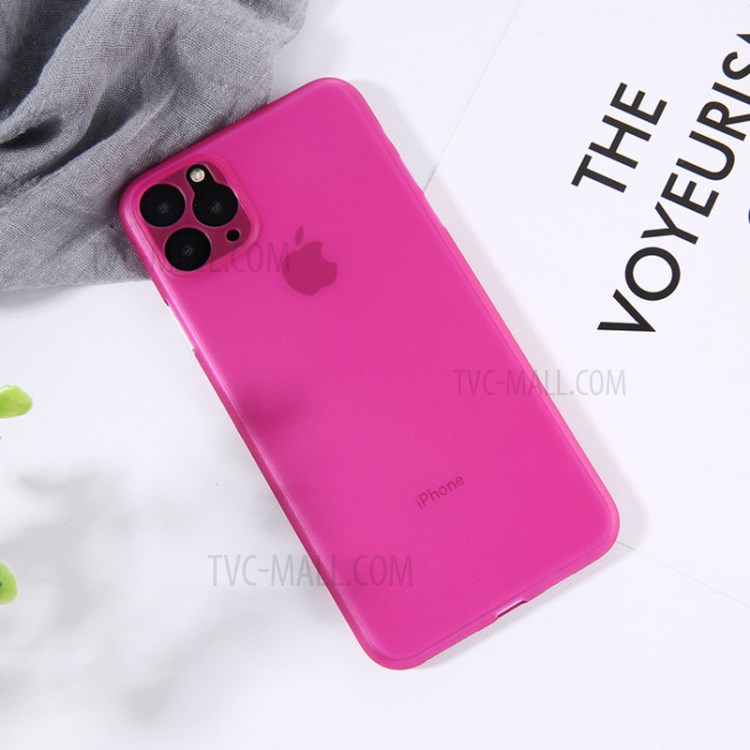 Ultra-thin Matte Hard Plastic Case for iPhone 11 Pro 5.8 inch - Rose-1