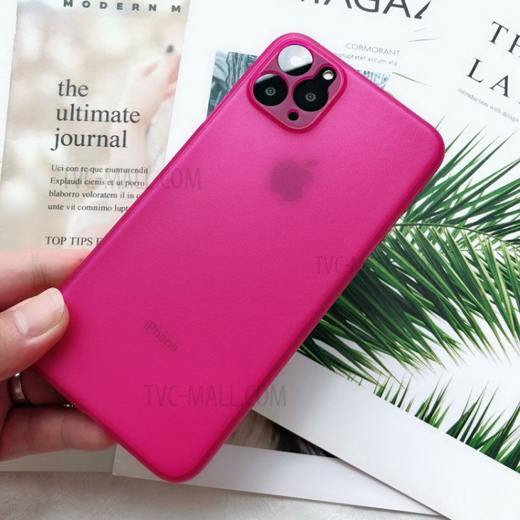 Ultra-thin Matte Hard Plastic Case for iPhone 11 Pro 5.8 inch - Rose-2