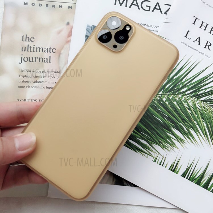 Matte PC Ultra-thin Mobile Phone Cover for iPhone 11 Pro Max 6.5 inch - Gold-2