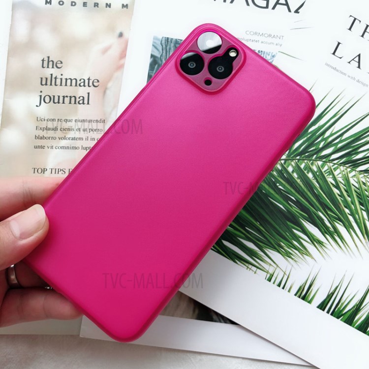 Matte PC Ultra-thin Mobile Phone Cover for iPhone 11 Pro Max 6.5 inch - Rose-2