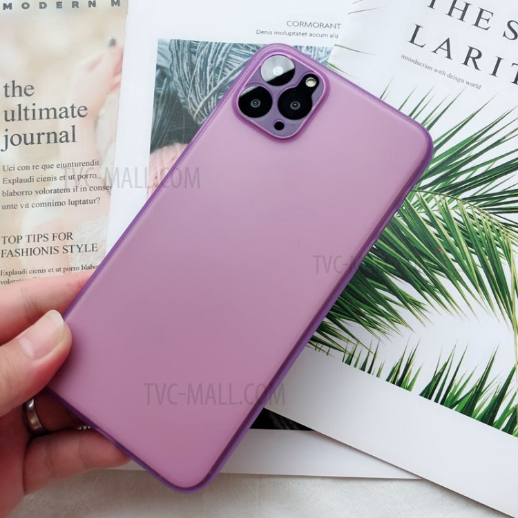 Matte PC Ultra-thin Mobile Phone Cover for iPhone 11 Pro Max 6.5 inch - Purple-2