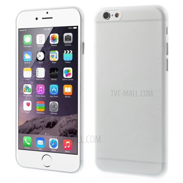 Ultra-thin Matte Plastic Back Protector Case for iPhone 6s Plus/6 Plus - Transparent-1